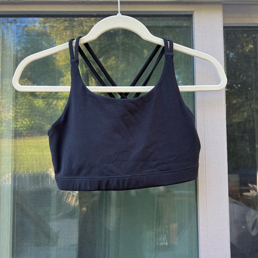 Athleta girls black strapped sports bras size xxl 16